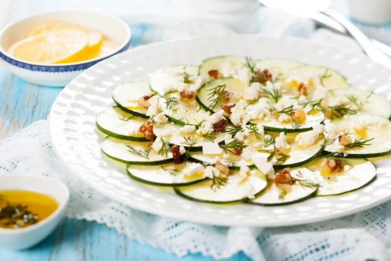 Carpaccio de courgettes