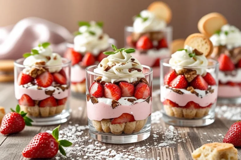 Charlotte aux Fraises en Verrines