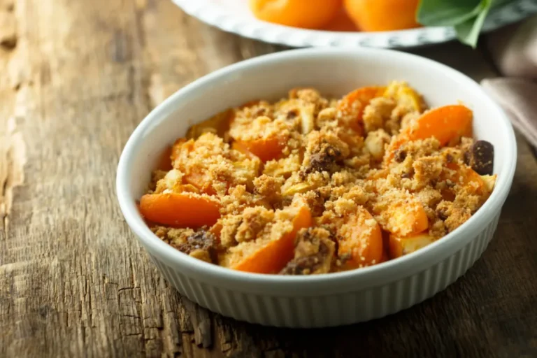 Crumble d’abricots aux flocons d’avoine - Un délice Estival