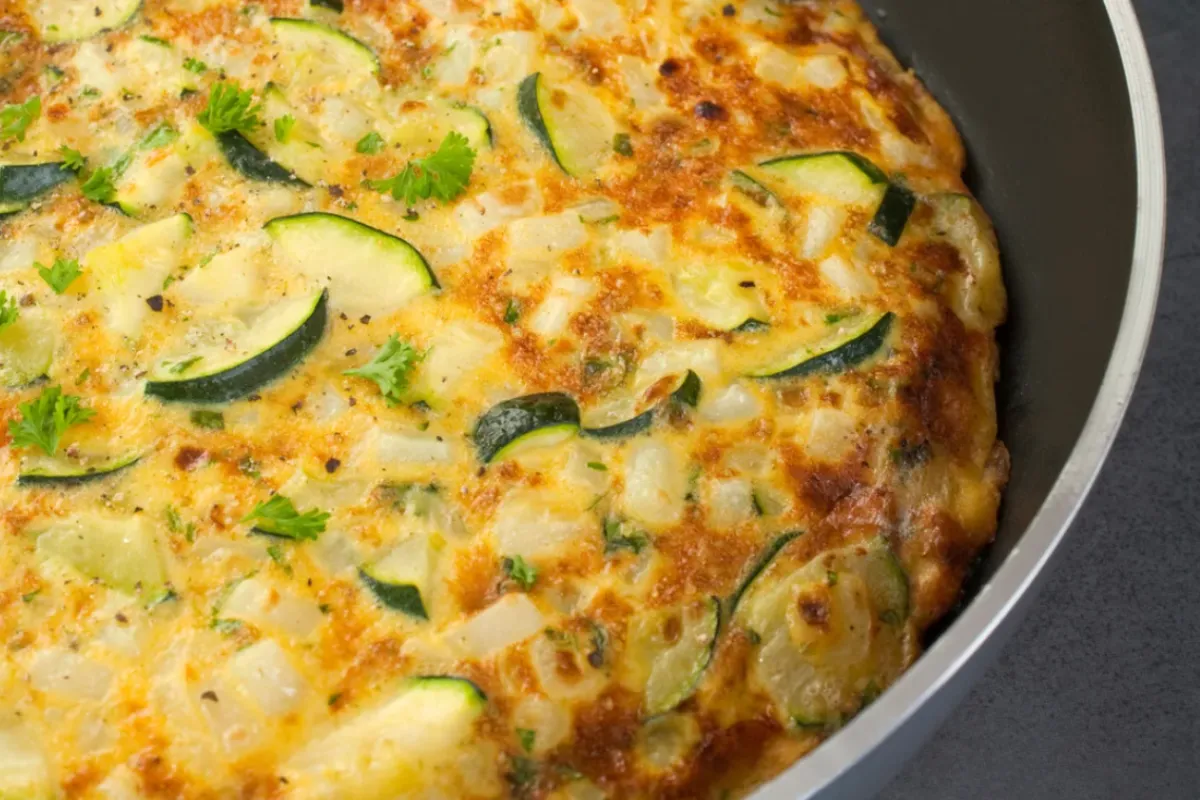 flan de courgette et saumon