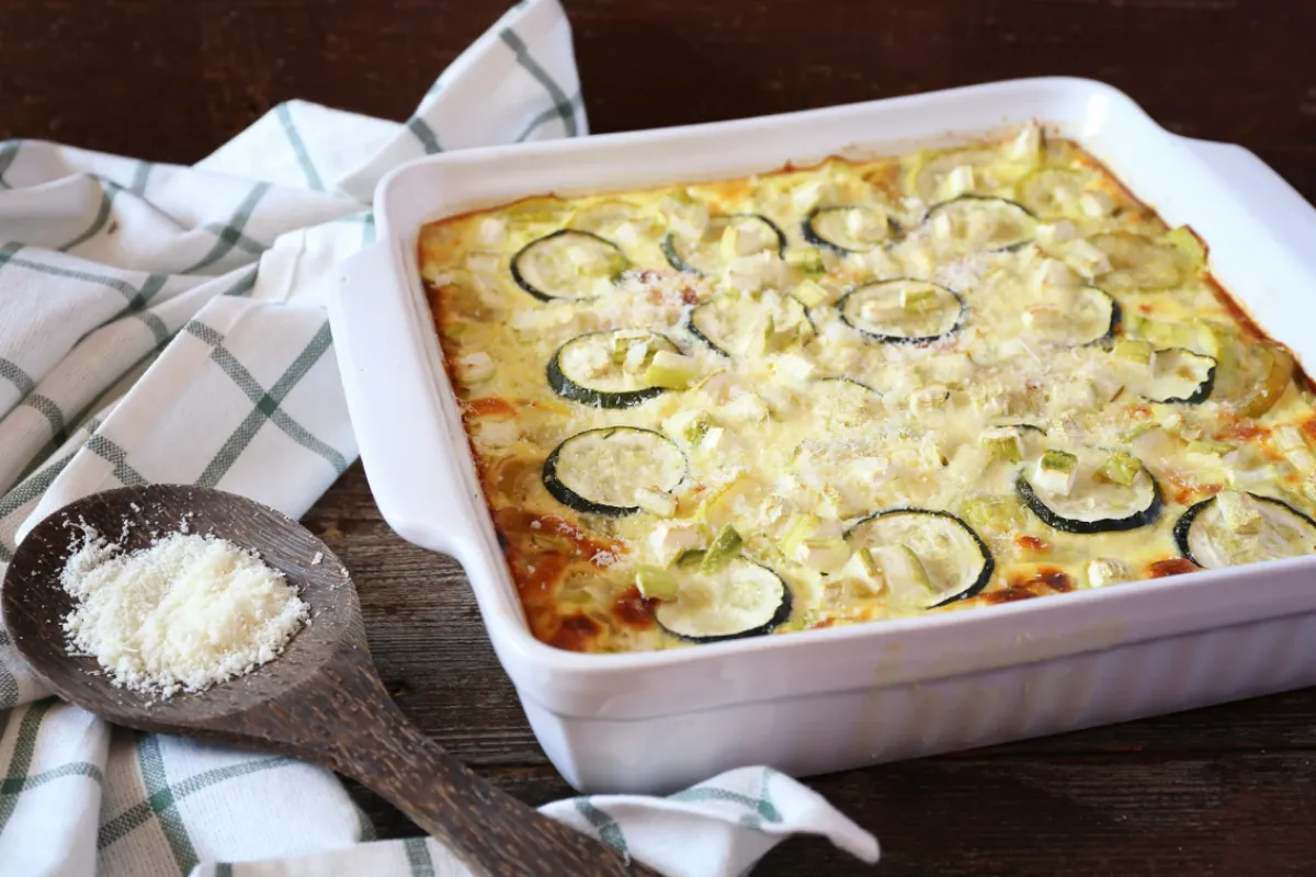 Gratin de courgettes au parmesan