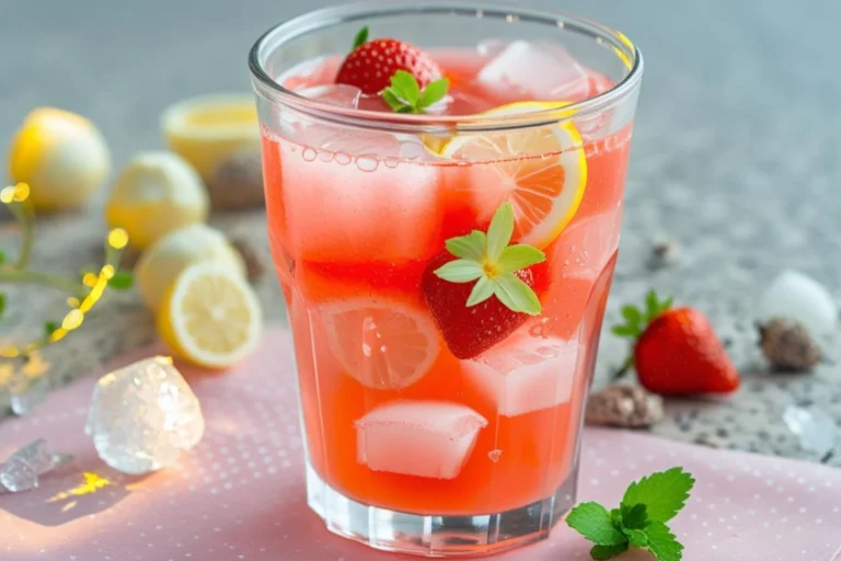 Limonade à la fraise