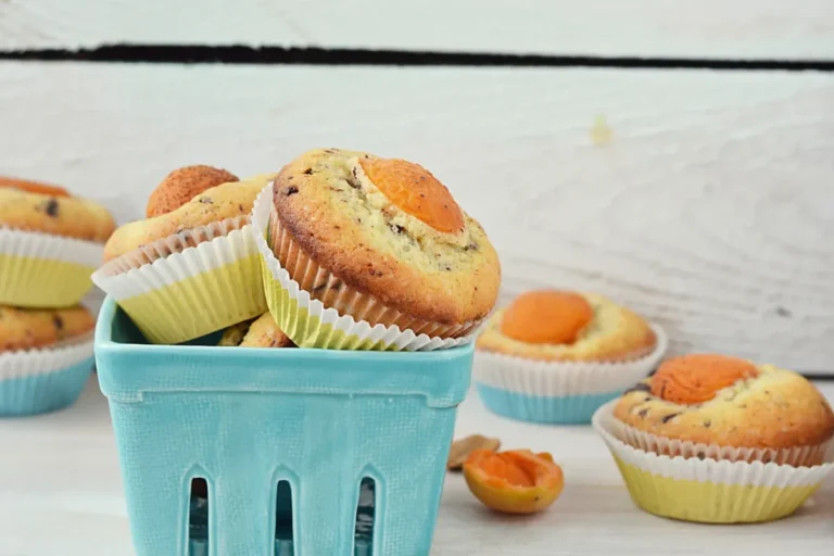 Muffins aux abricots et pépites de chocolat