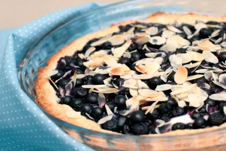 Tarte amandine aux myrtilles