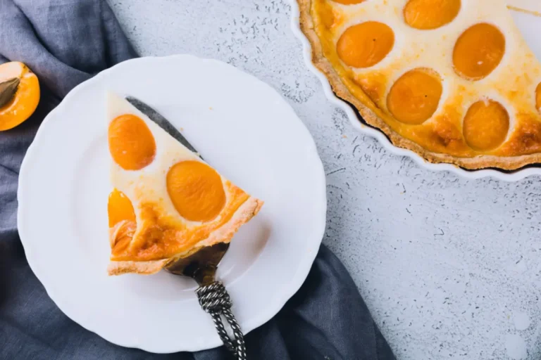 Tarte crémeuse aux abricots