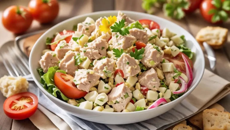 Une salade de thon fraîche