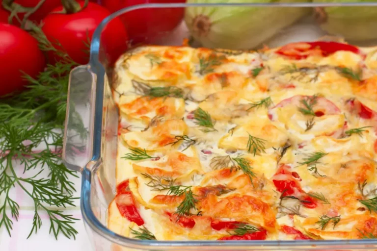 gratin de poulet et légumes