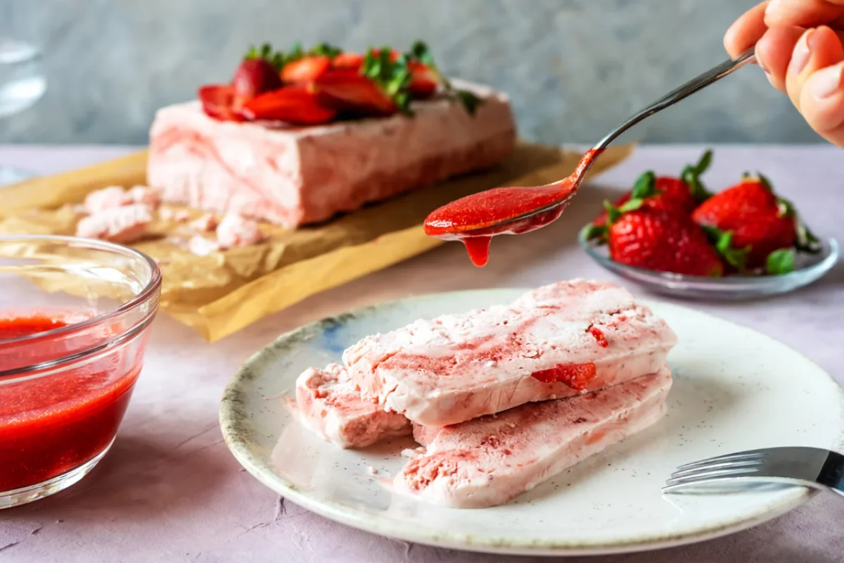 Semifreddo aux fraises