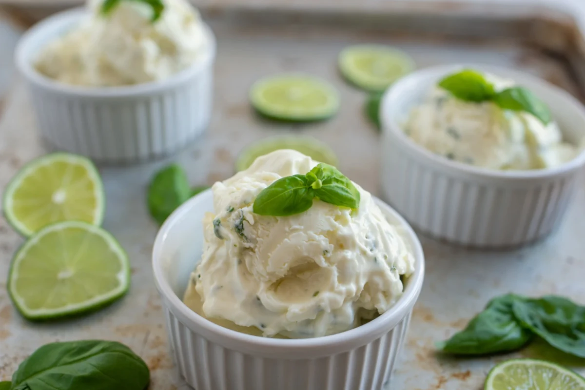 Sorbet citron basilic