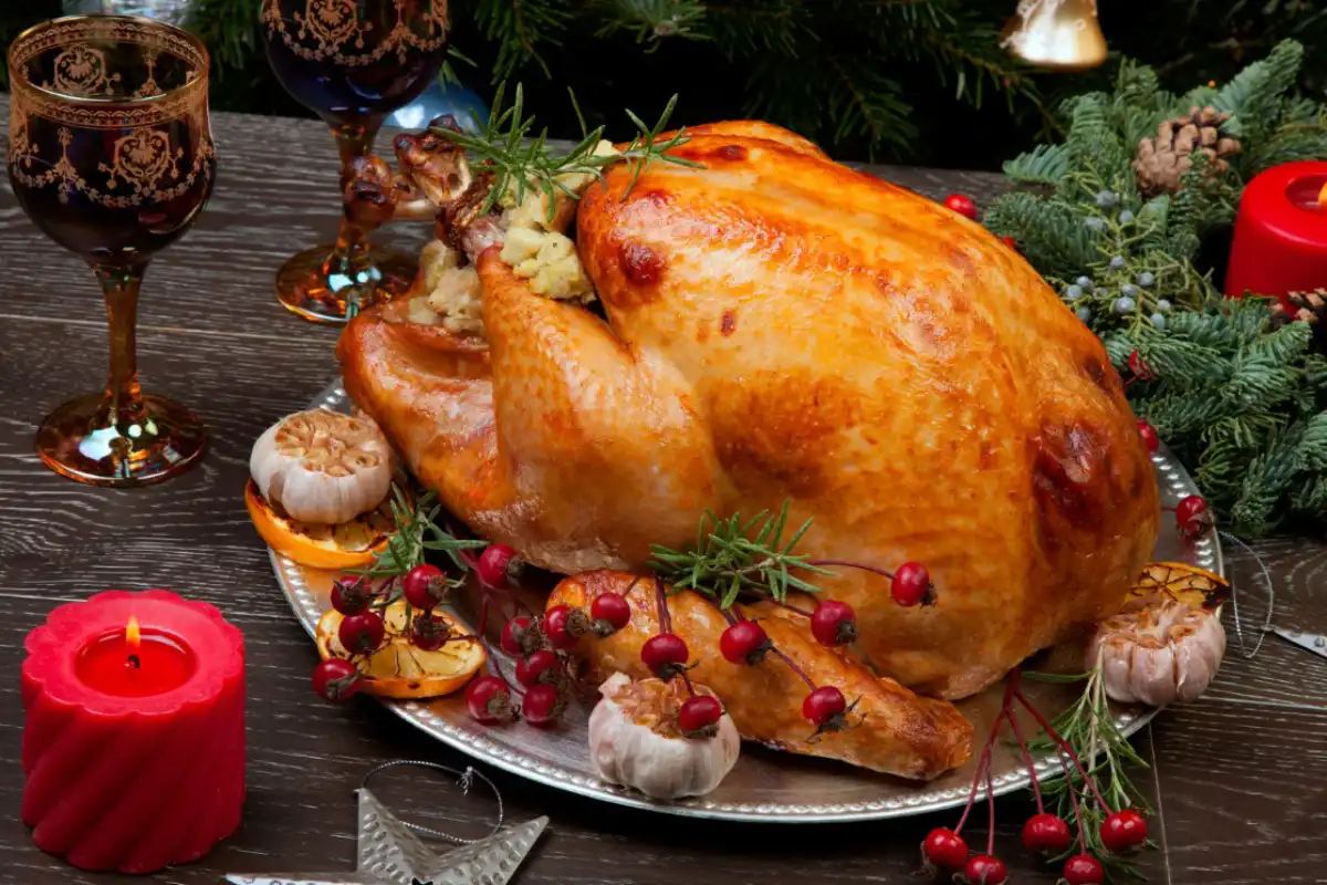 Chapon de Noël Farci