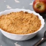 Crumble aux pommes sans beurre