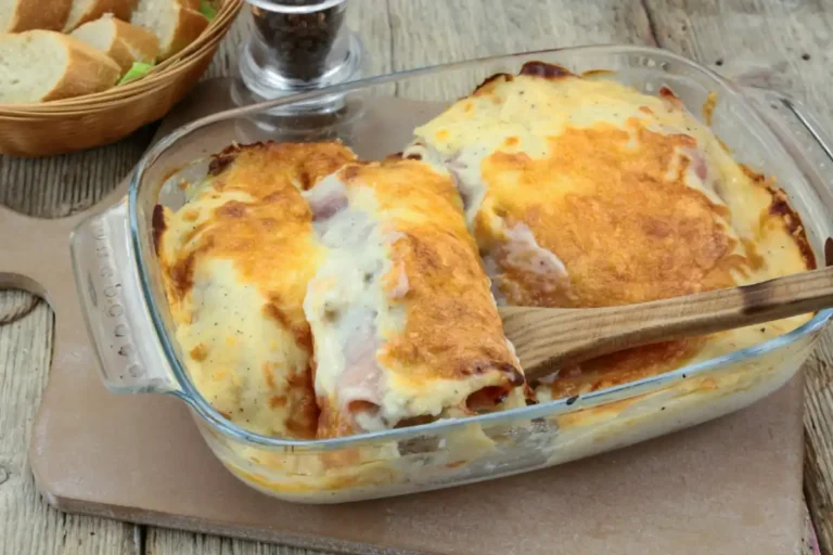 Gratin d'endives au jambon