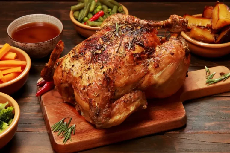 Poularde rôtie au four