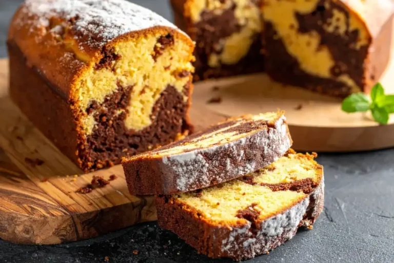 cake marbré au chocolat et aux épices