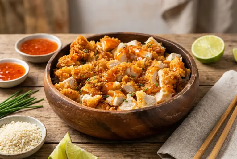 Tasty crousty : la recette maison ultra croustillante (riz, poulet pané et sauce crémeuse)