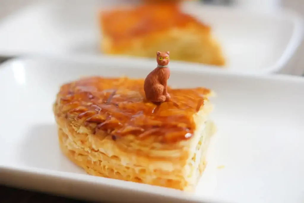 Tranche de la galette des rois aux pommes