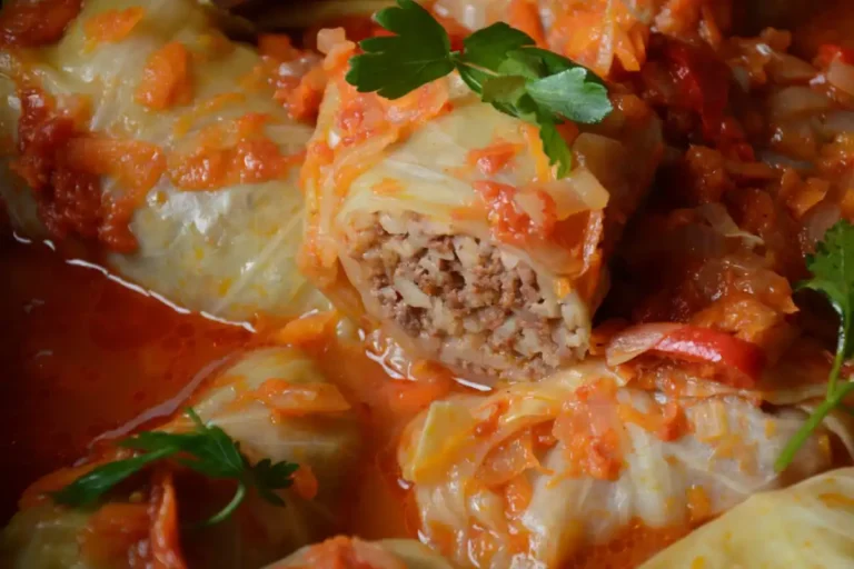 chou farci à la viande hachée