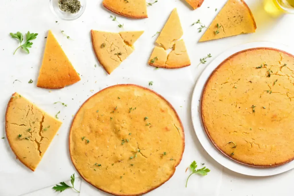 Socca niçoise galette à la farine de pois chiches